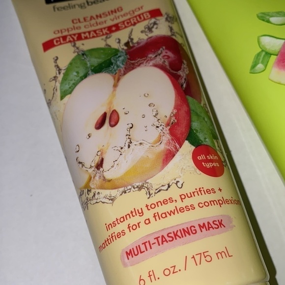 Freeman mask set clay and soothing gel mask apple vinegar and watermelon‎ NEW - Picture 3 of 5